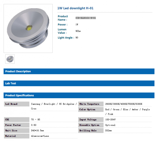 LED DownLighters