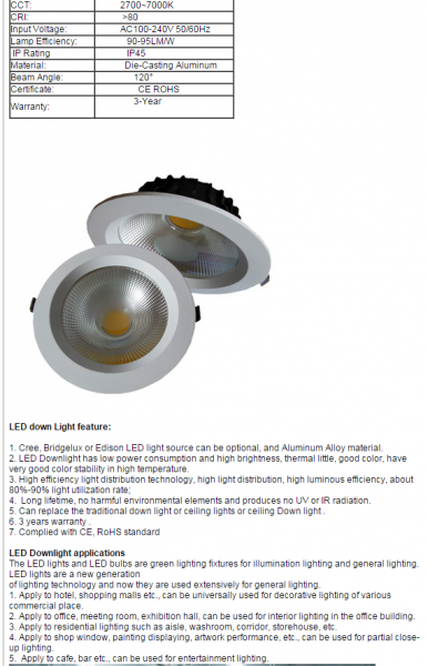 LED DownLighters