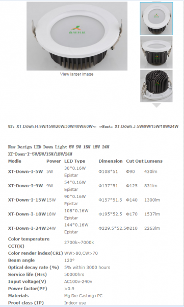 LED DownLighters