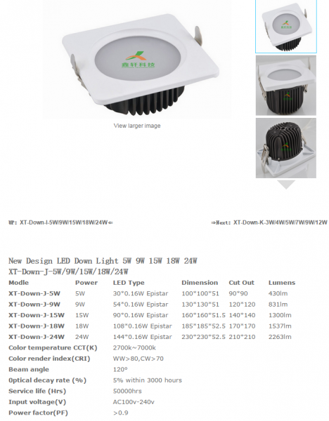 LED DownLighters