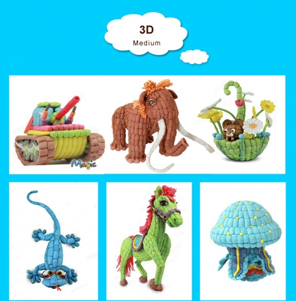 2016 High-Security Natural Clay Crafts For Kids Education Gifts for Selection With ASTM F 963 And EN71 Certificate