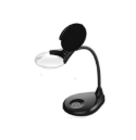 Gooseneck Rechargeable Dimmable LED Magnifying Lamp 3 Diopter Touch Control