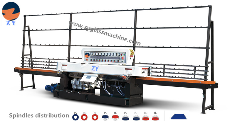 Glass straight line edging machine