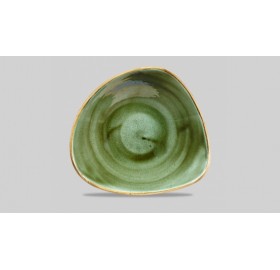 Stonecast Samphire Green Triangle Plate 19.2cm