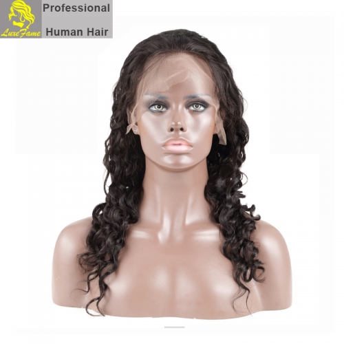 Top Quality Wholesale Brazilian Virgin Loose Wave Hair Full Lace Wig Shipping Free