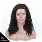 Chinese Virgin Hair 15mm curl glueless cap full lace wigs