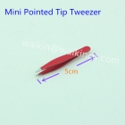 Red Stainless Steel Pointed Tip Mini Tweezer