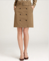 Cotton trench skirt (687A068)