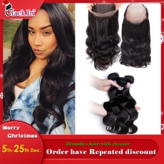 360 Closure With 2bundles Hair Fashion & Popular style Hot selling - Body wave