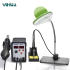 YIHUA 898D rework station with Magnifying Lamp accompany with bracket plate