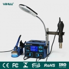 YIHUA 992D LCD hot air soldering rework station with air gun bracket and Magnifying Lamp kit set