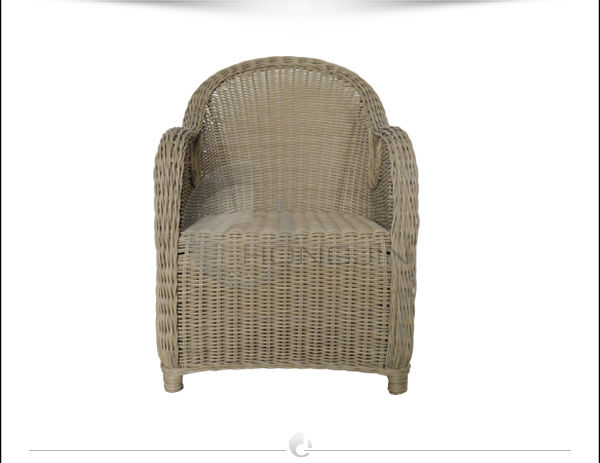 Retro Deluxe Aluminum Frame Wicker Chair (HJGF0027)