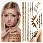 E Metallic Temporary Tattoos