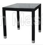 rattan glass table(WT-6071B-80X80 )