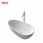 Ellipse Oval Shape White Matt Solid Surface Bath Tub