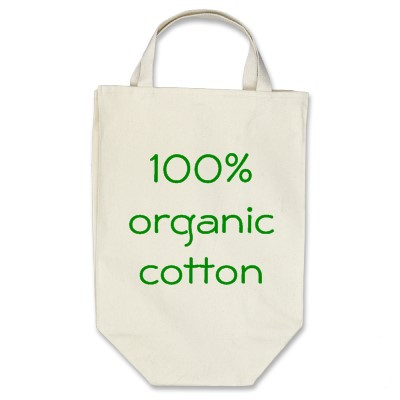 Printed organic cotton bag