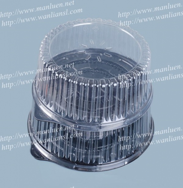 Disposable round cake box