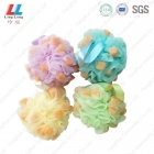 Four color bath ball