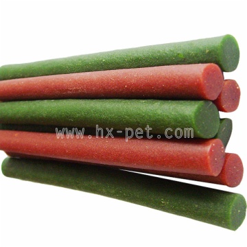 Green and Red chicken sticks