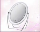 Oval double-sided table mirror