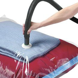 Vacuum compressed storage bag