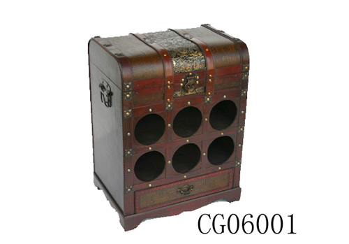 Wooden wine rack